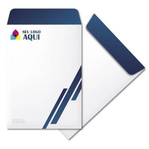 Envelope Personalizado 100 unid sulfite 90g 24x34 4x0 sem verniz corte/vinco e  cola 